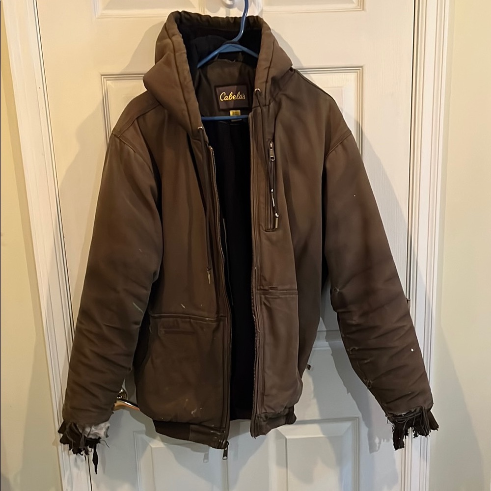 Distressed Cabela's Brown Men's Jacket